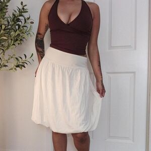 Elegant Cream Women's Skirt